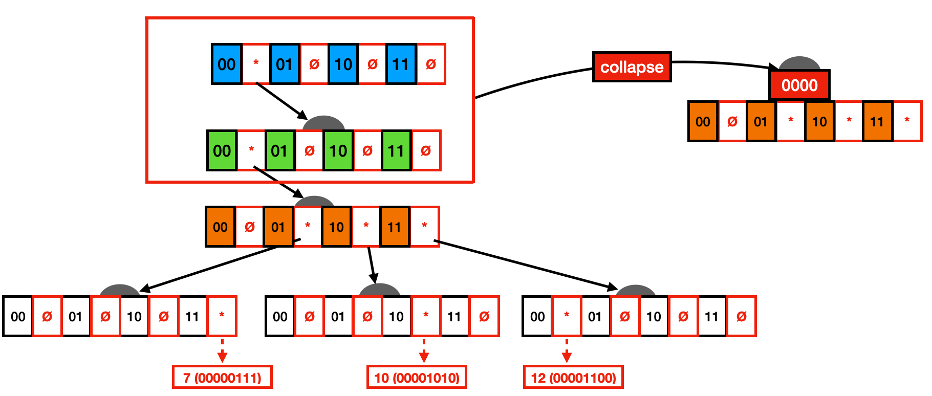 2-bit-collapse-trie